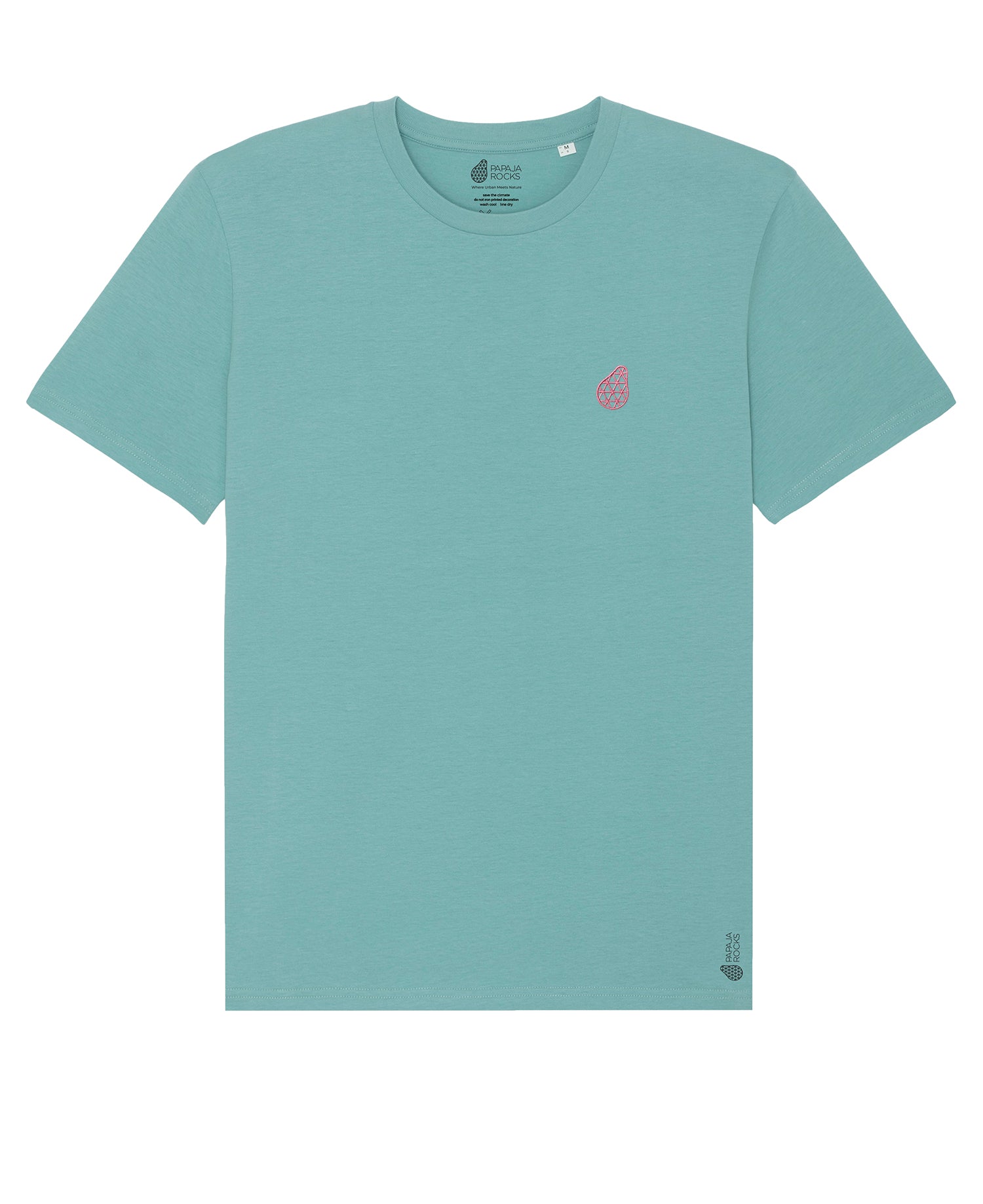 Logo_Roze_Teal_Monstera_Shirt_Front