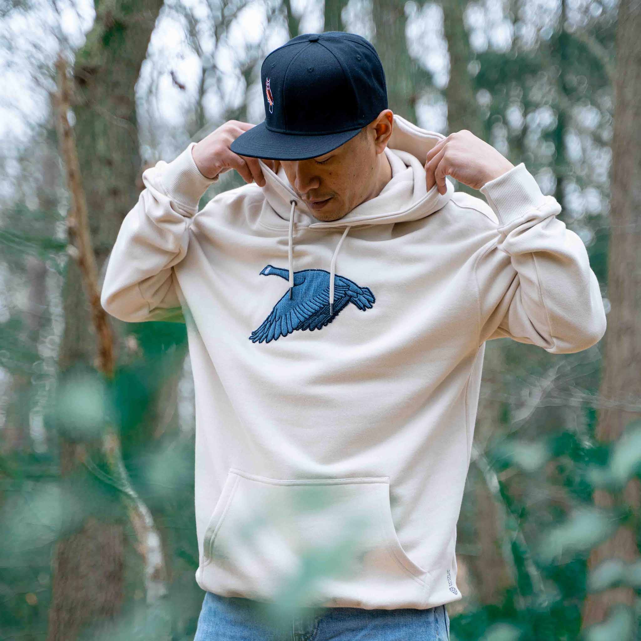 De Gans Re-Use | Hoodie Unisex | Sand