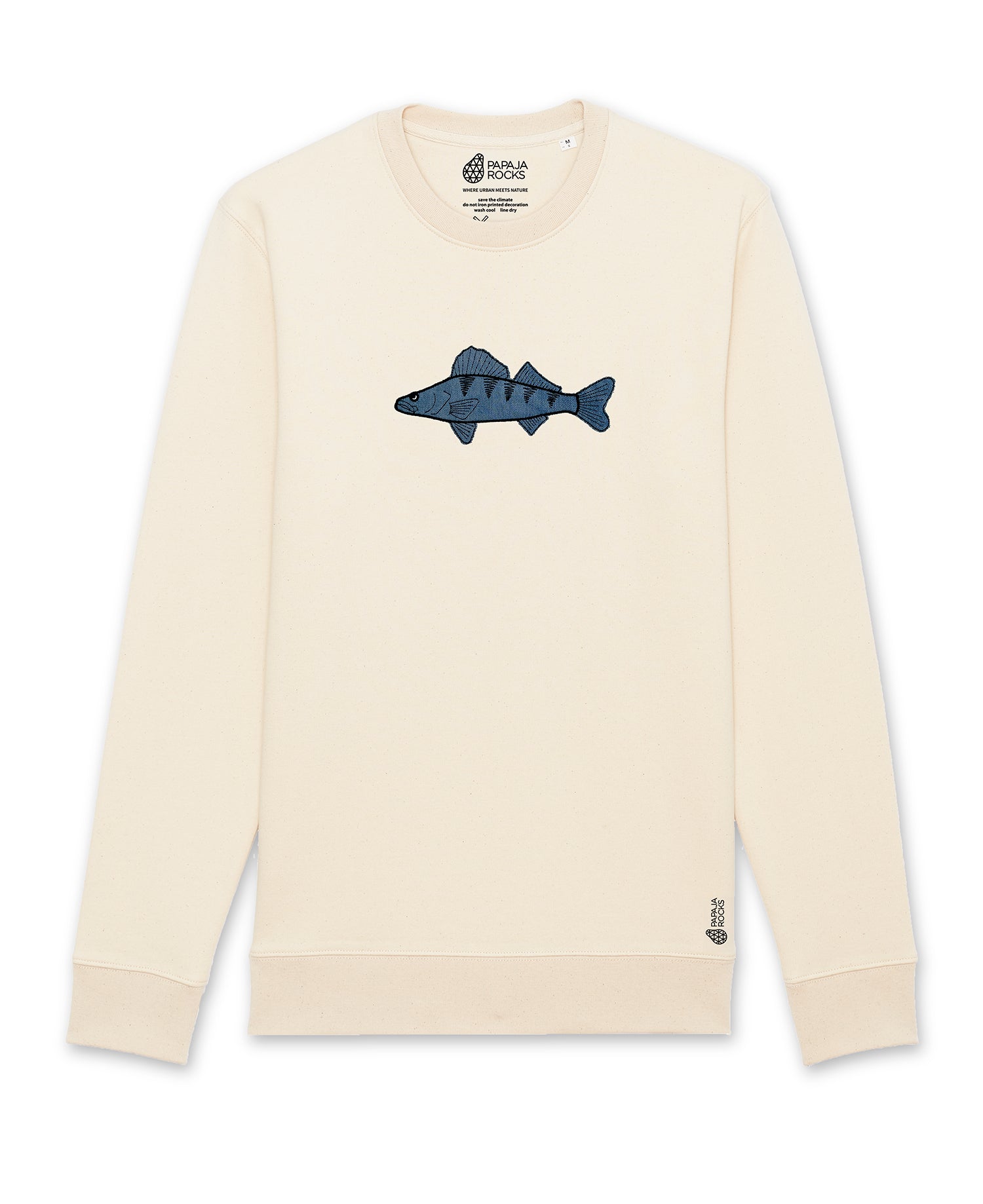 De Snoekbaars Re-Use | Sweater Unisex | Natural Raw