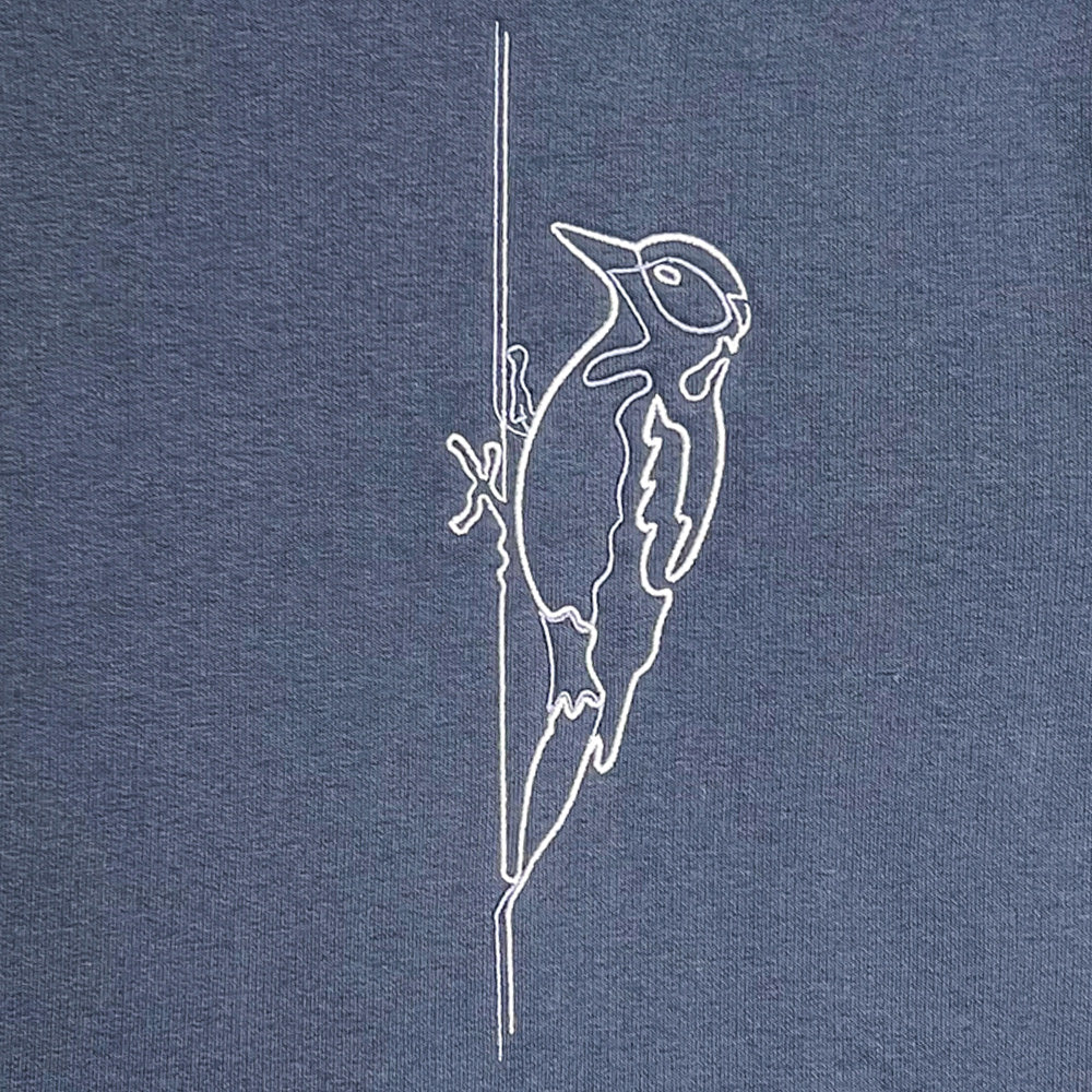 De Specht Two Line | Sweater Unisex | India Ink Grey