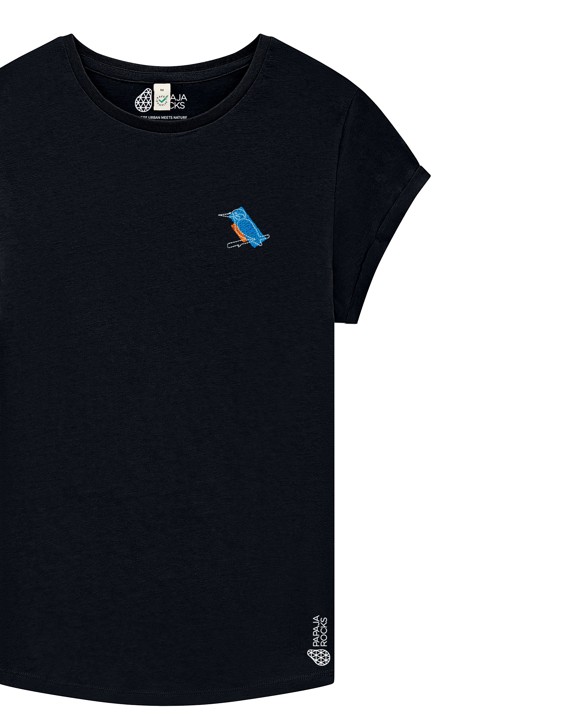 De IJsvogel | T-shirt Dames | BasaltZwart