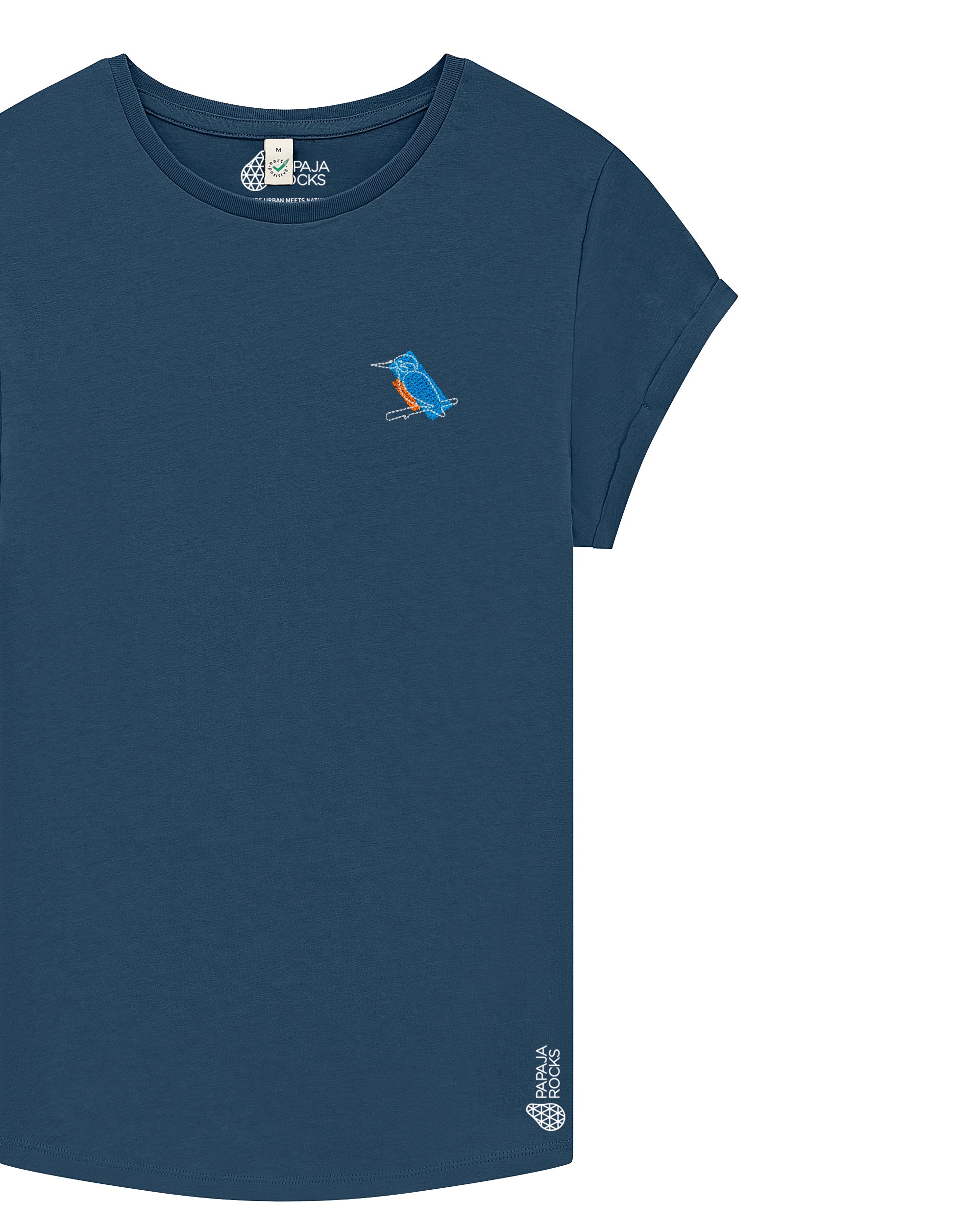 De IJsvogel | T-shirt Dames | IndigoBlauw