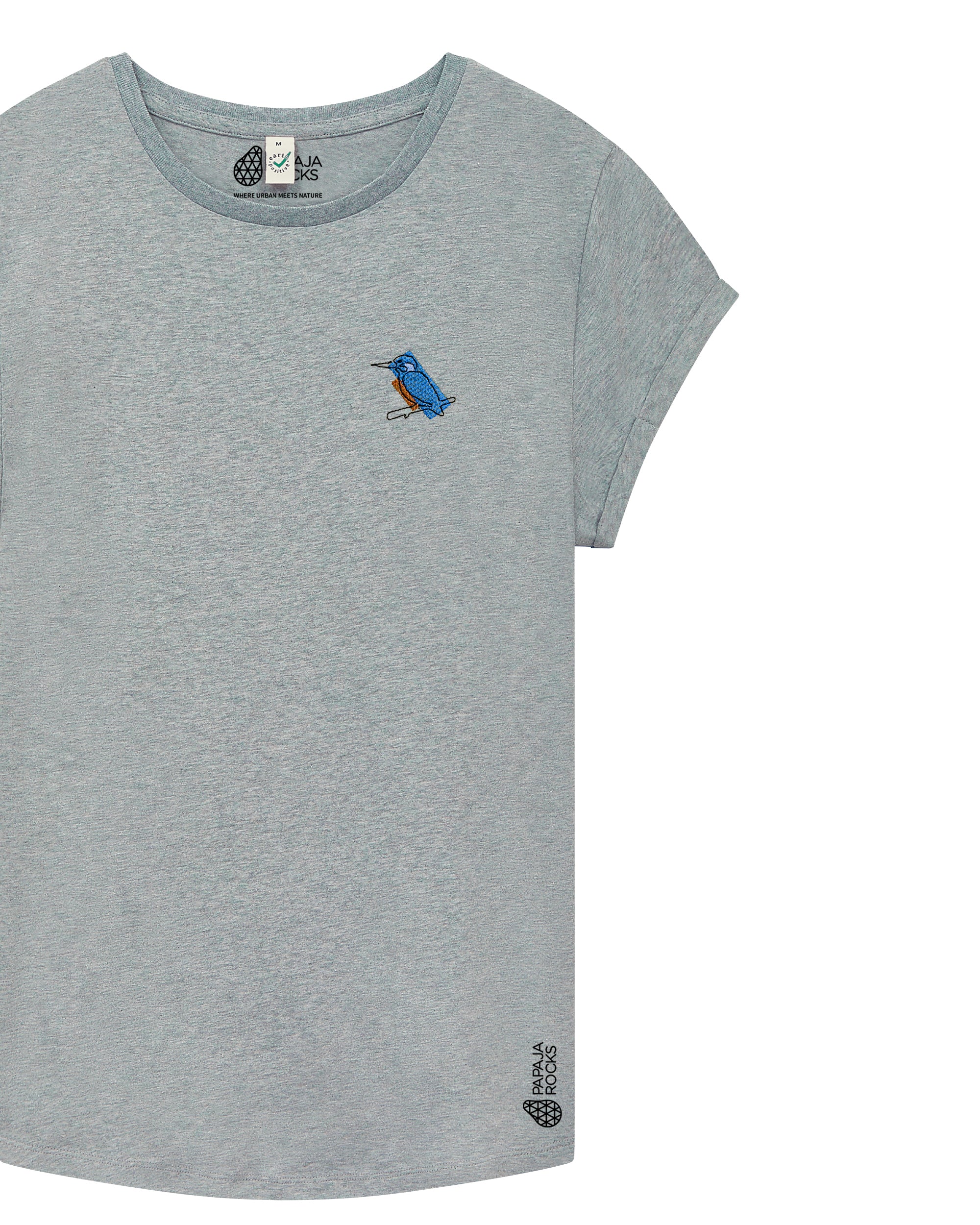 De IJsvogel | T-shirt Dames | RotsGrijs