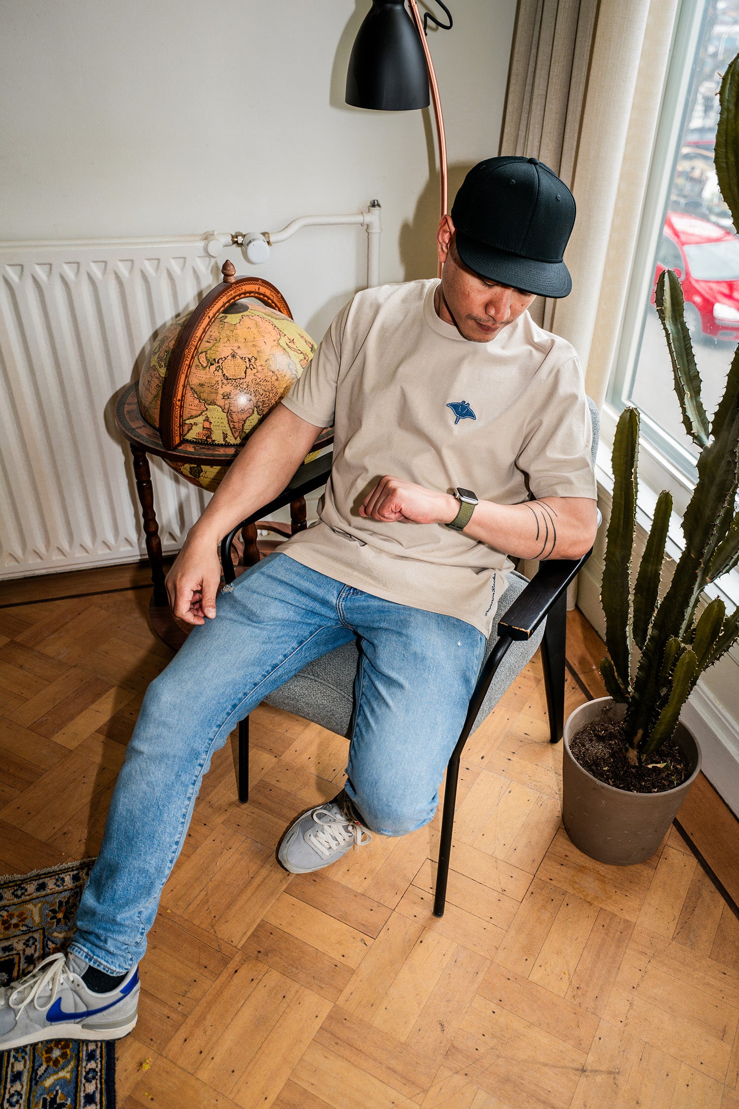 De Manta Re-Use | T-shirt Unisex | Desert Dust