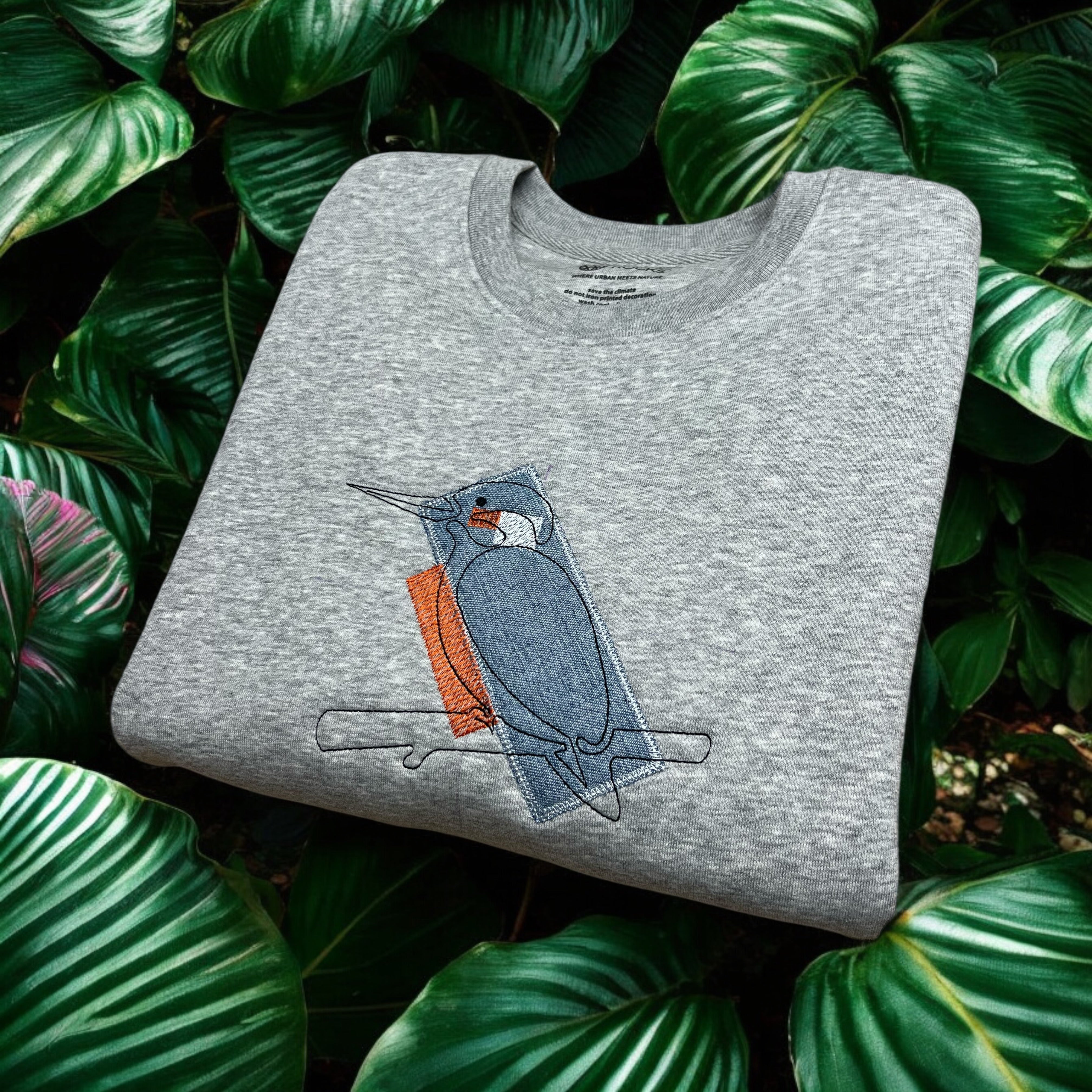 De IJsvogel Re Use | Sweater Unisex | Melange Grey