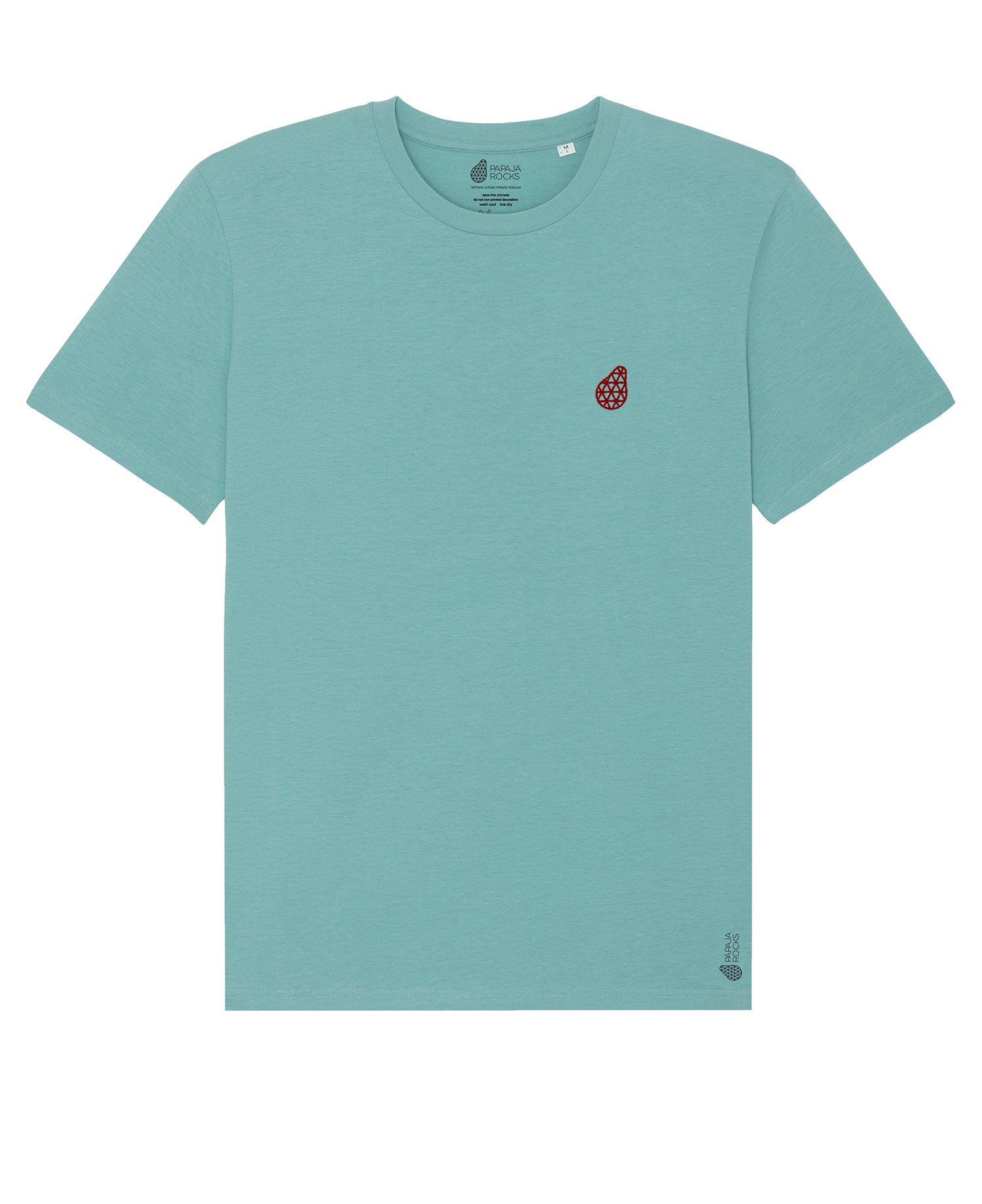 Logo_Rood_Teal_Monstera_Shirt_Front