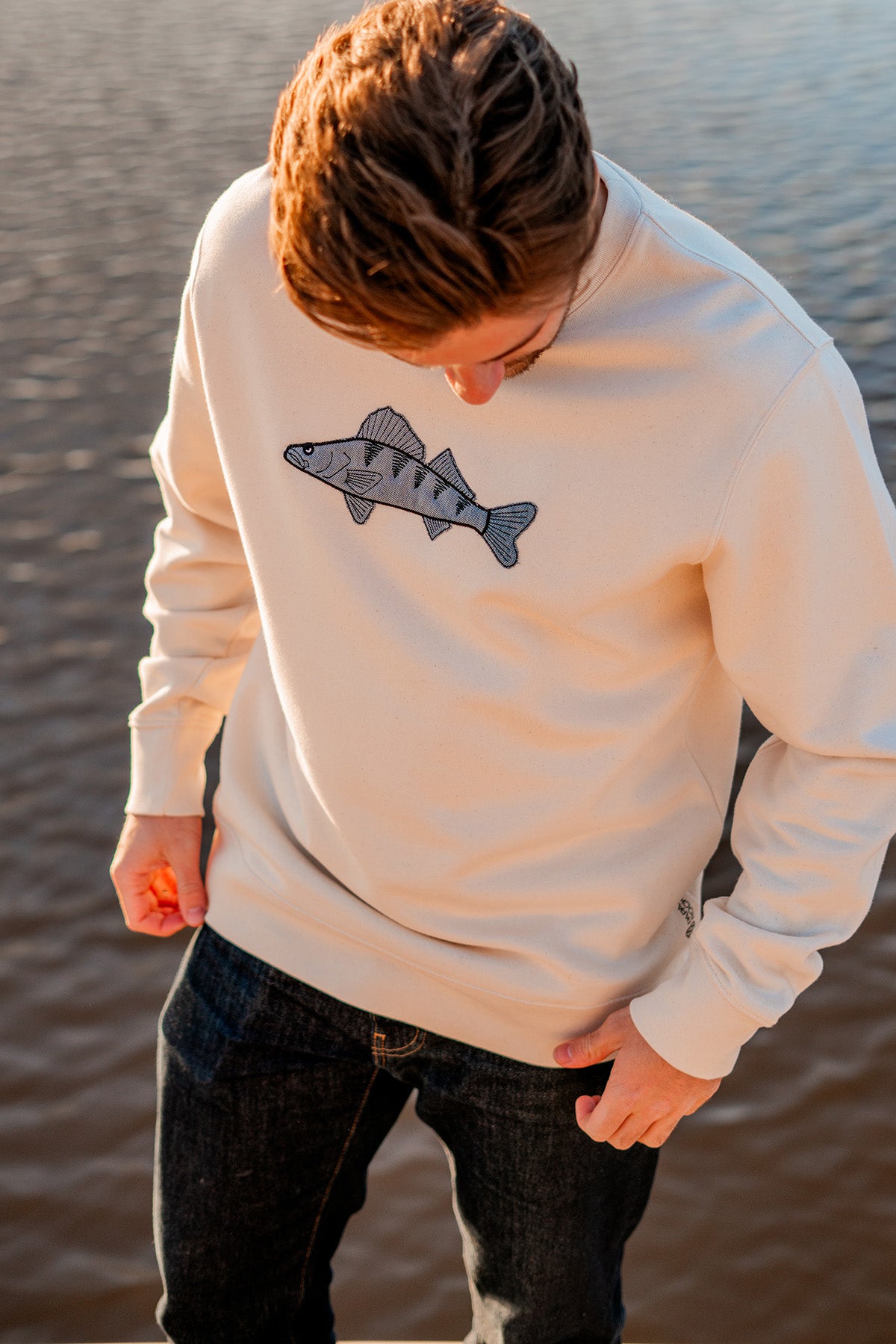 De Snoekbaars Re-Use | Sweater Unisex | Natural Raw