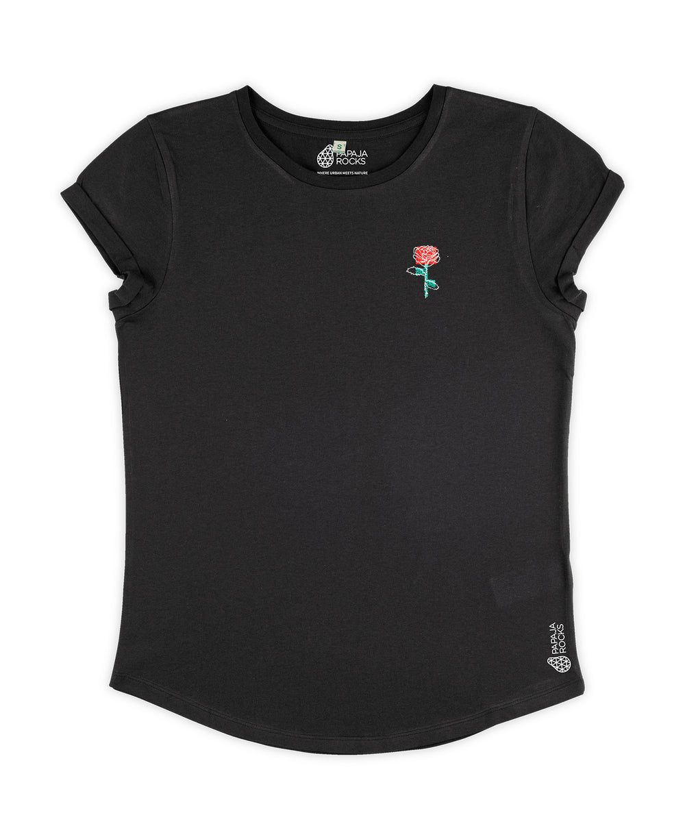 De Roos | T-shirt Dames | Ash Black