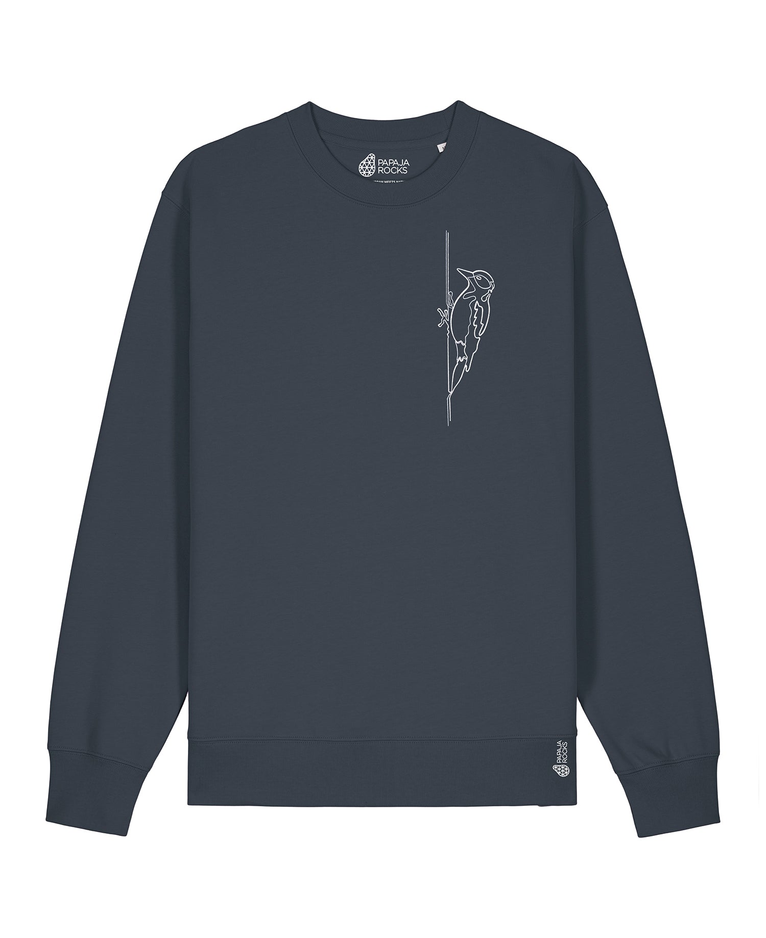 De Specht Two Line | Sweater Unisex | India Ink Grey