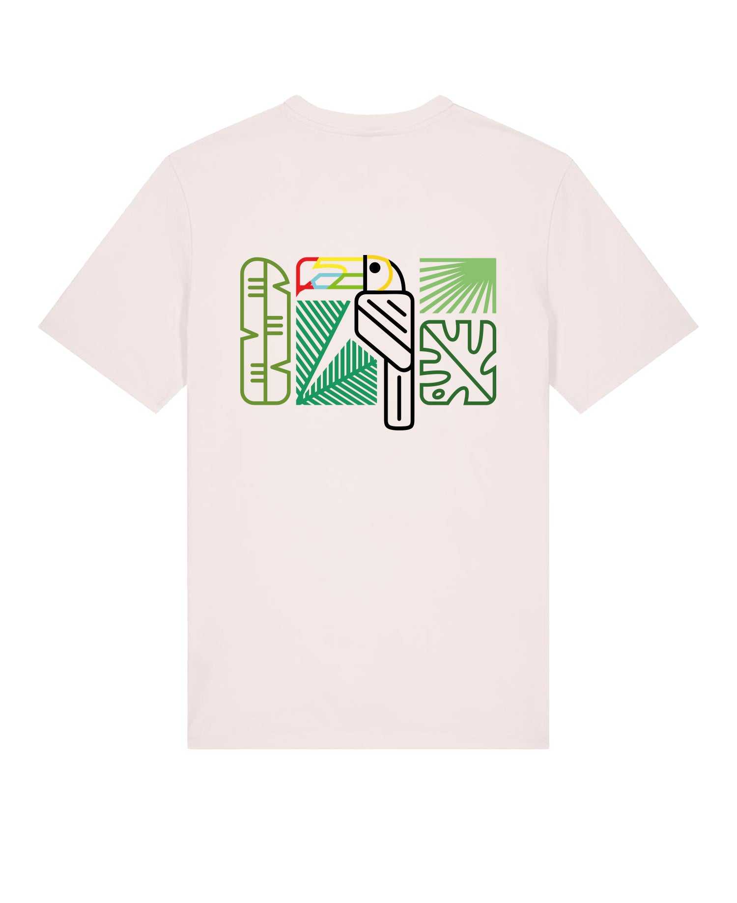 De Toekan Backprint | T-shirt Unisex | Vintage White