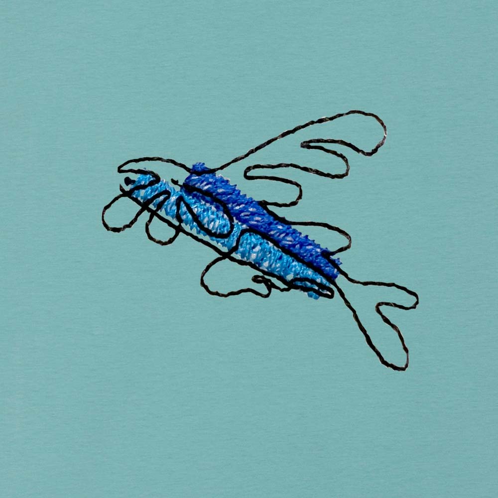 De Vliegende Vis | T-shirt Unisex | Teal Monstera (Kleur gaat uit de collectie)