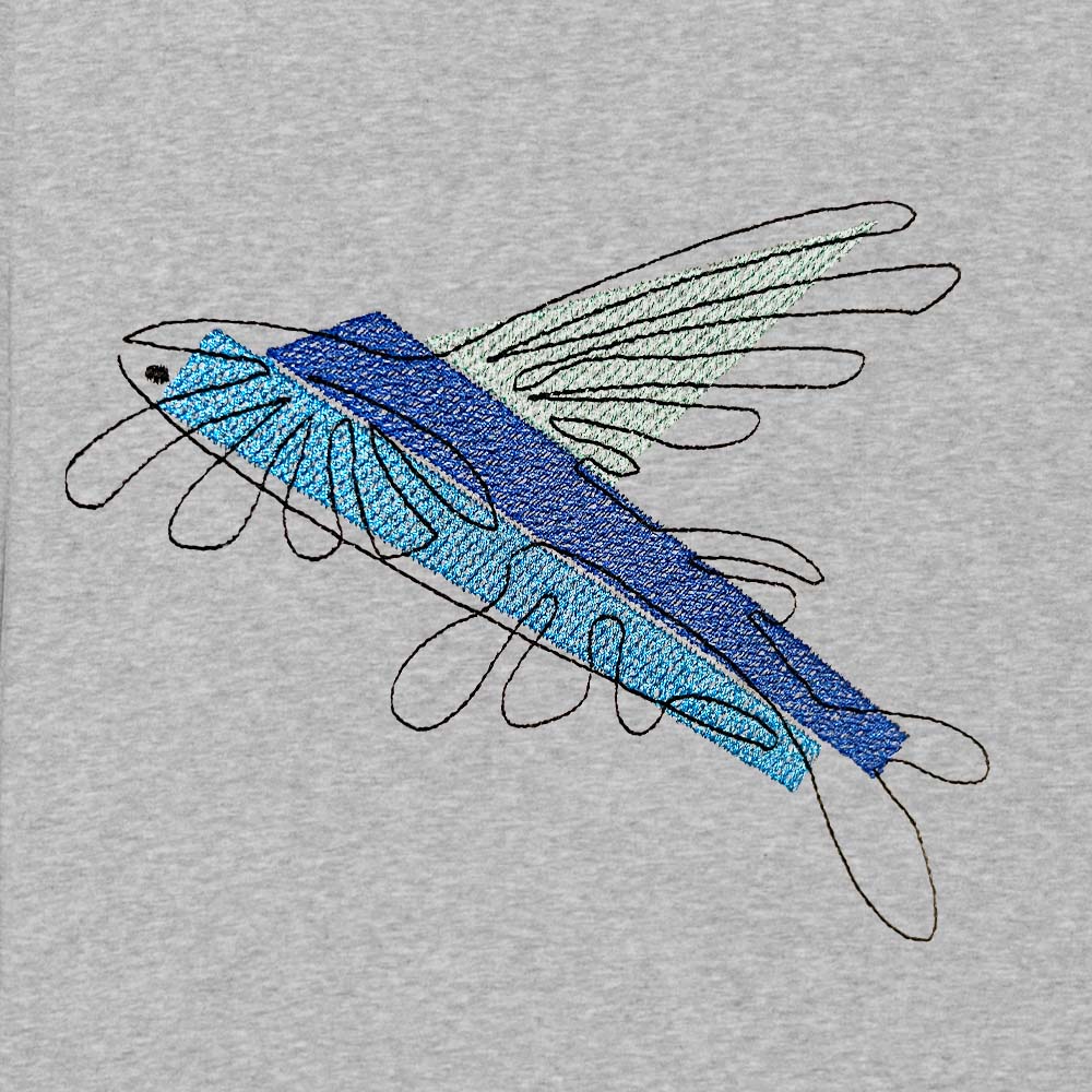 De Vliegende Vis | Sweater Unisex | Melange Grey