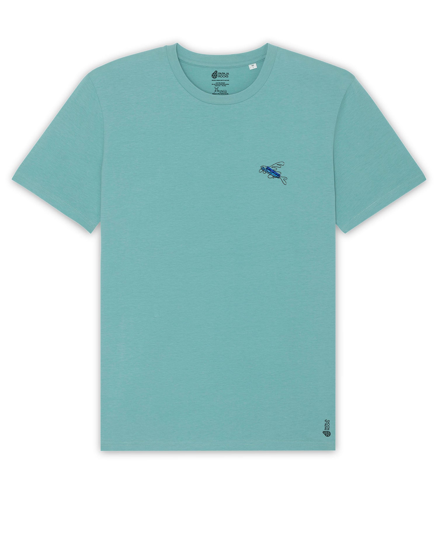 De Vliegende Vis | T-shirt Unisex | Teal Monstera (Kleur gaat uit de collectie)