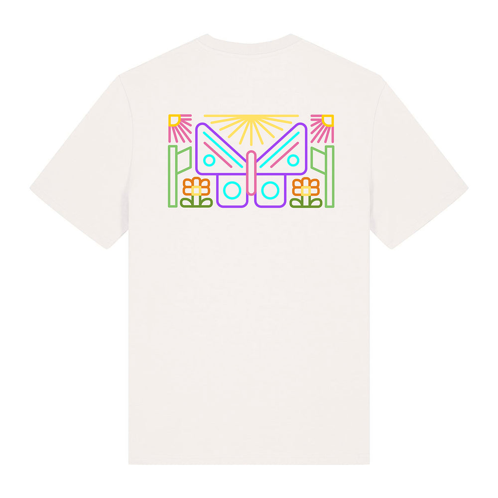 
                  
                    De Vlinder Backprint | T-shirt Unisex | Off White
                  
                