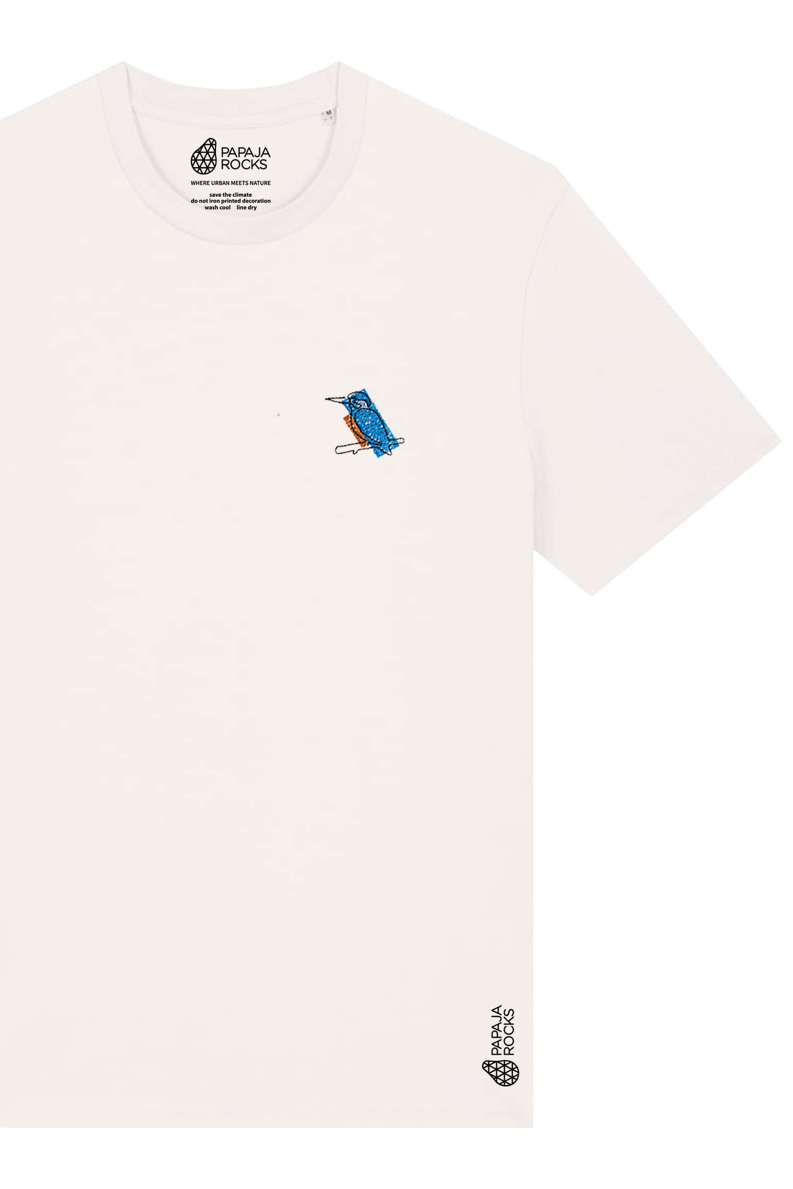 De IJsvogel | T-shirt Unisex | Ruw Wit