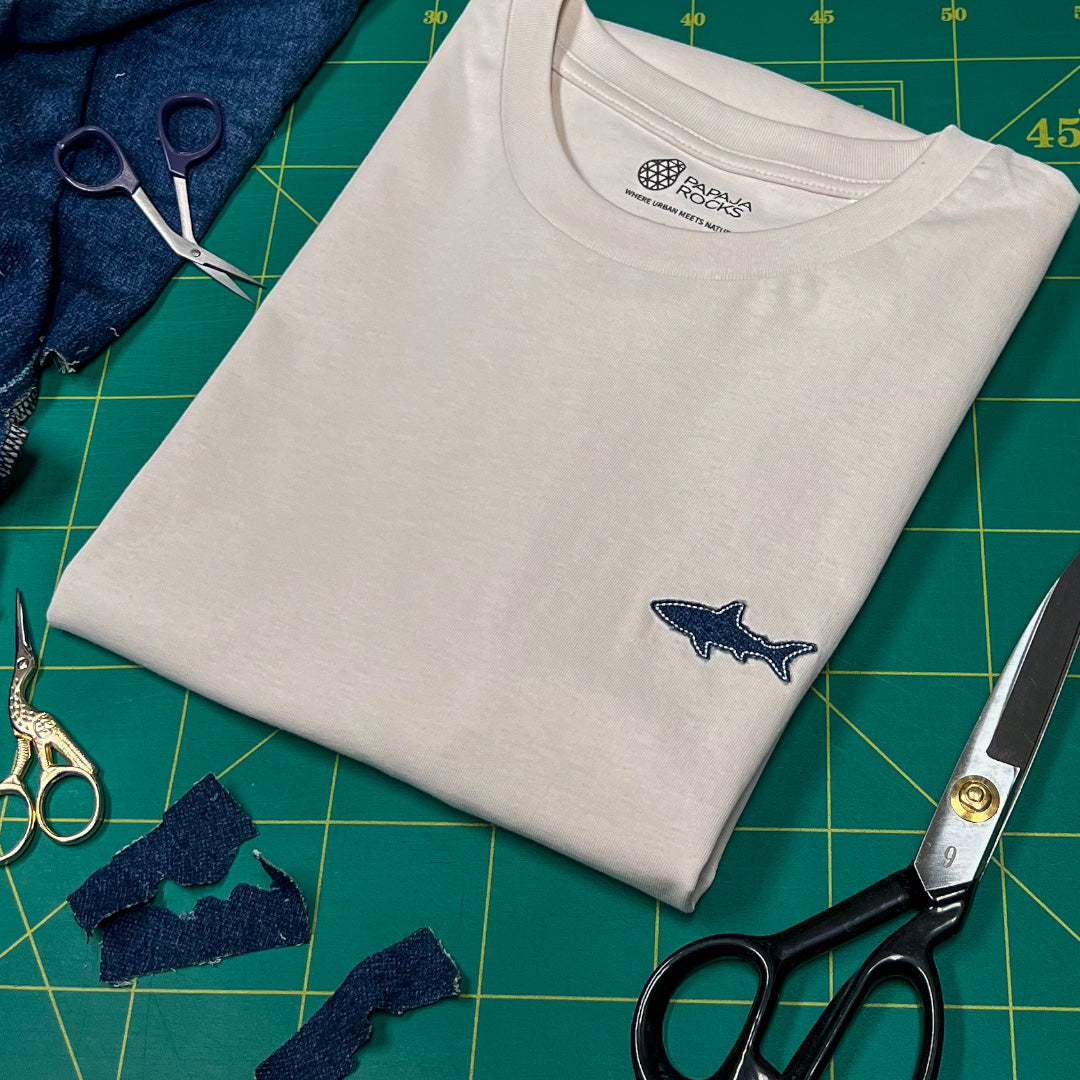 De Haai Re-Use | T-shirt Unisex | Natural Raw (Kleur gaat uit collectie)