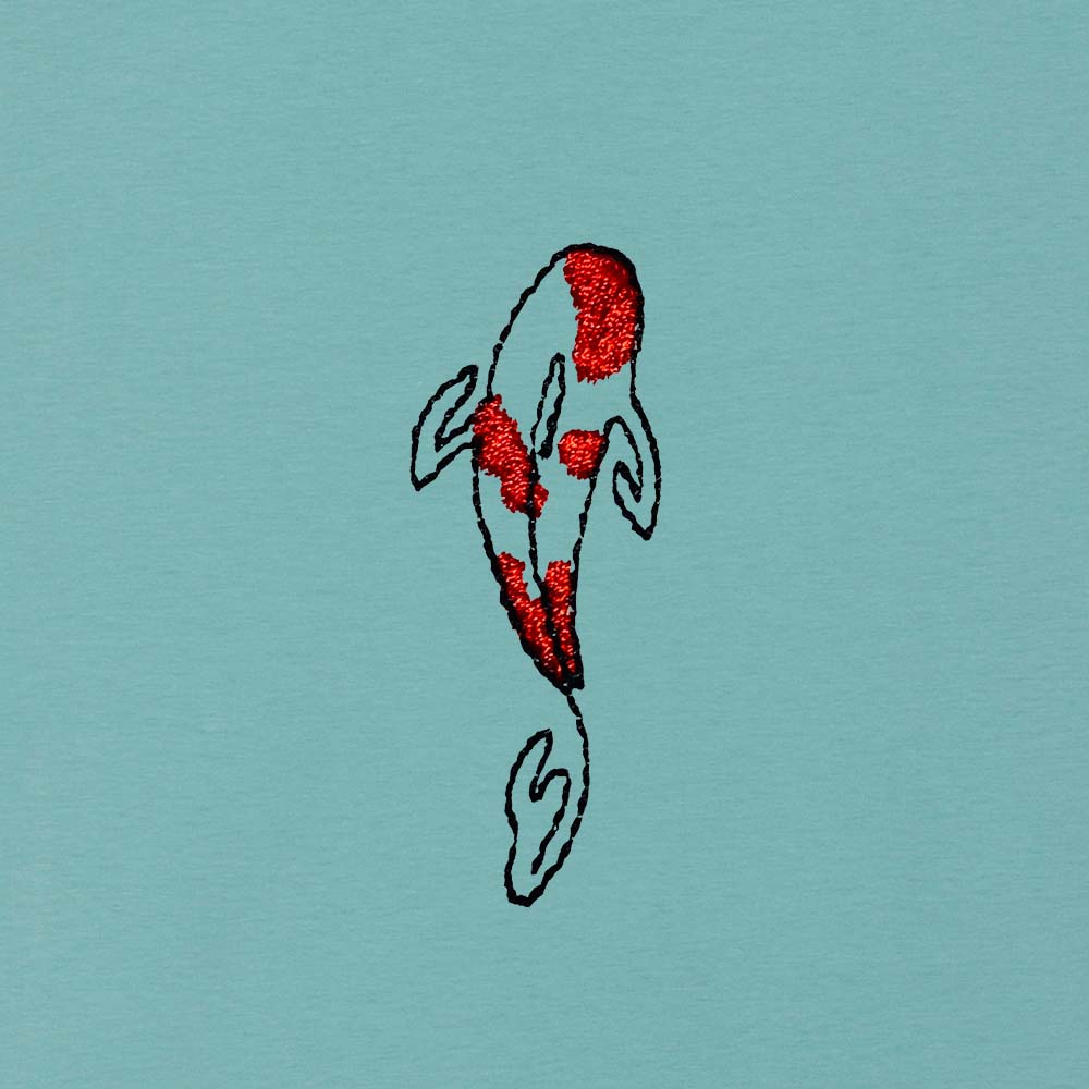 Koi_Teal_Monstera_Shirt_Hover