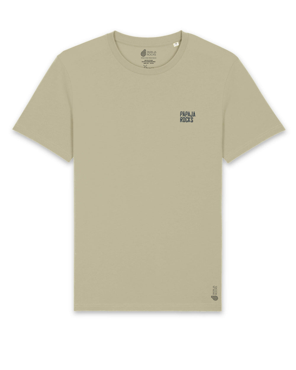 PapajaRocks Sage Shirt Tekst Logo Biologisch Katoen